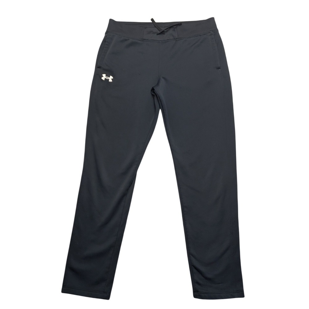 Under Armour Sweatpants Boys Youth XL Black Loose Fit Fleece Lined Joggers